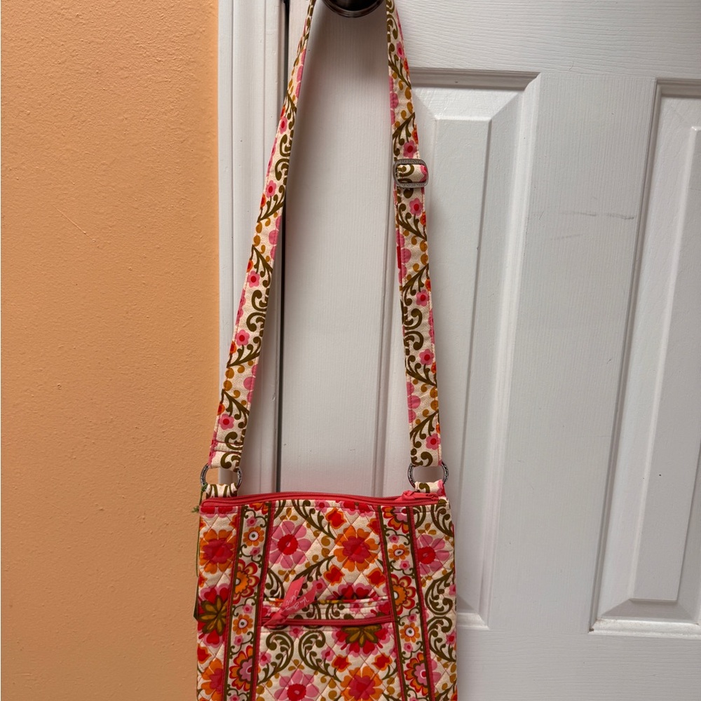 Vera Bradley Hipster Shoulder Crossbody Bag Folkloric pattern NEW